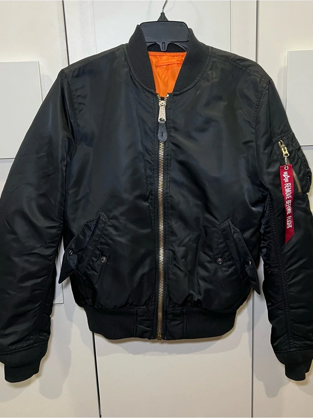 Alpha Industries MA-1 BOMBER JACKET SLIM FIT - Black
